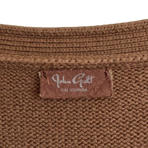 Brandy Melville John Galt Brown Button Front Cardigan, One Size - Picture 7 of 9